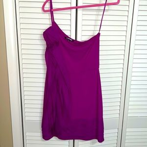 Beautiful magenta slip one shoulder Gianni Bini slip dress